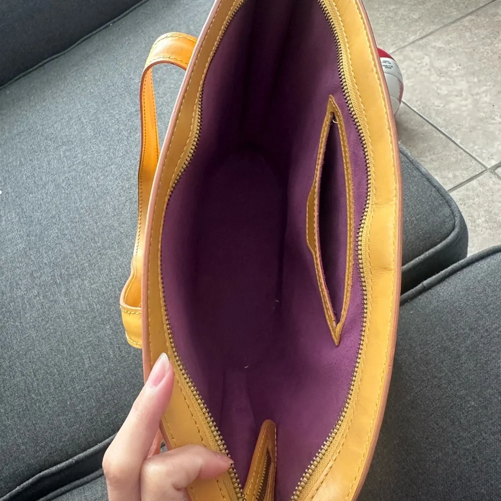 “Pre-Loved” Authentic Louis Vuitton in yellow Epi Leather Tote